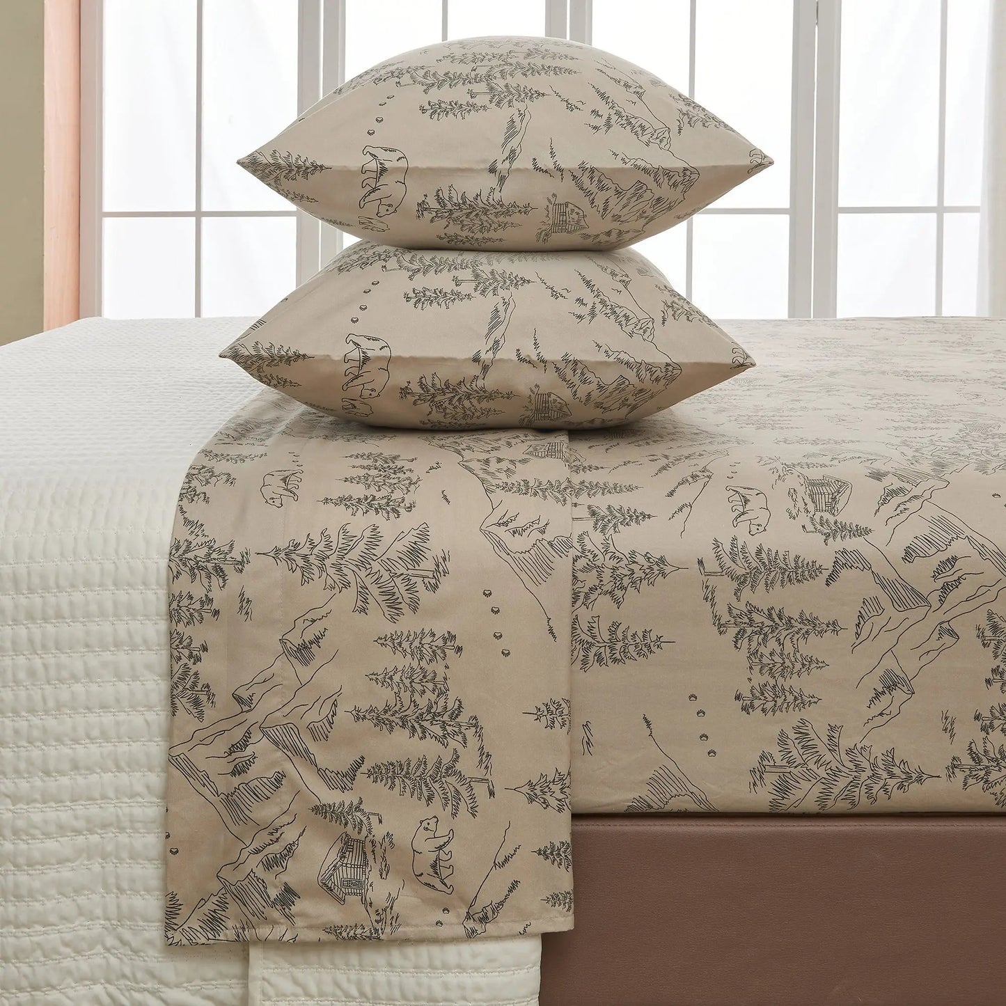 Lodge Printed Sheet Set - Mountain Ridge Collection from PriceLows™