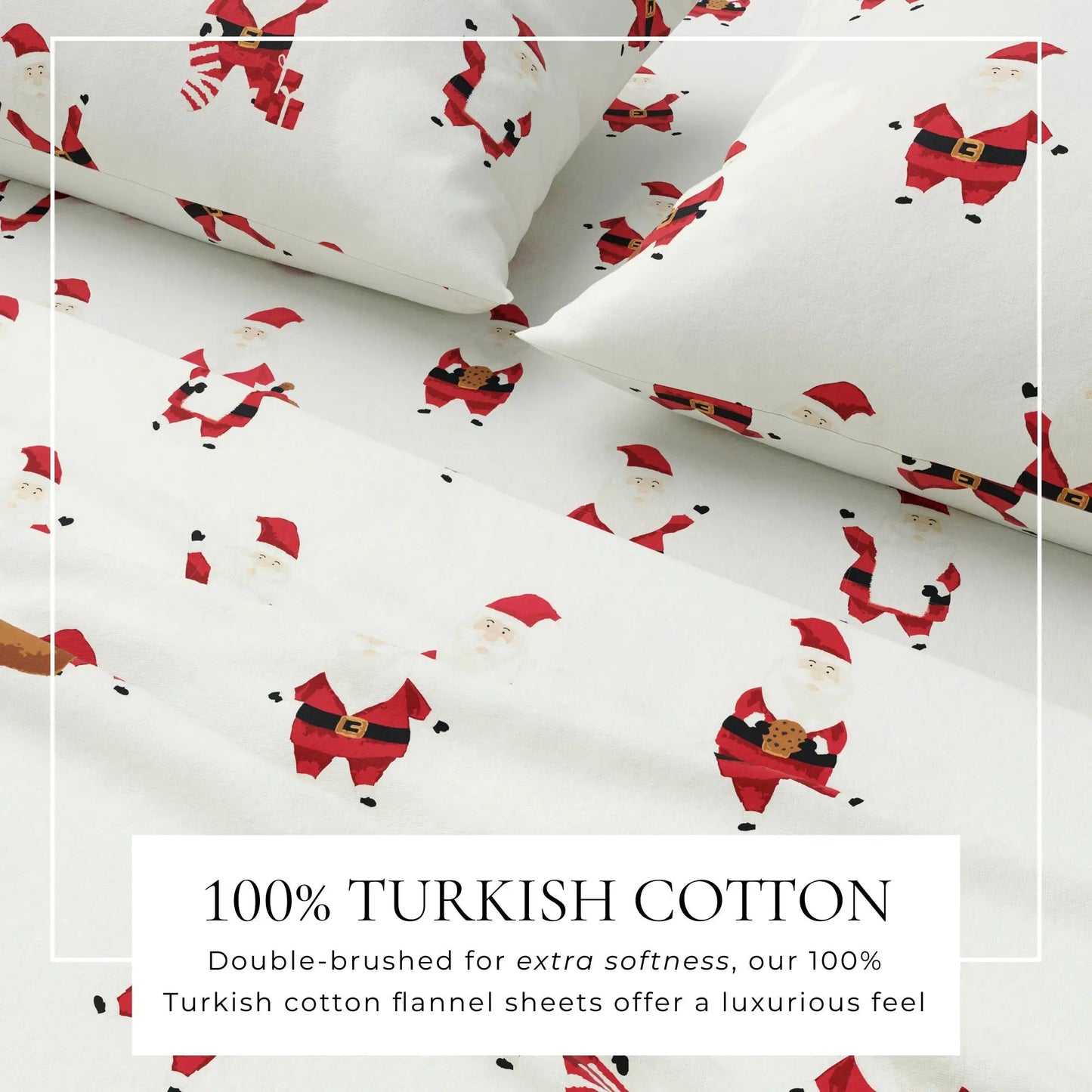 Turkish Cotton Christmas Flannel Sheet Set - Whittaker Collection from PriceLows™
