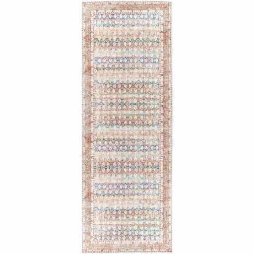 Rust Maligaya Distressed Washable Area Rug from PriceLows™