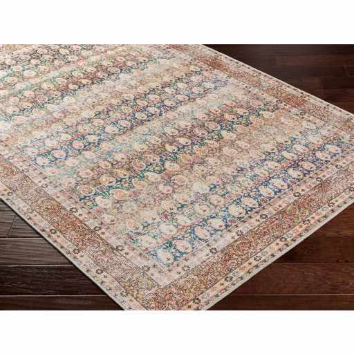 Rust Maligaya Distressed Washable Area Rug from PriceLows™
