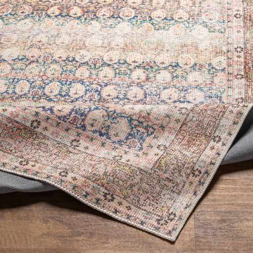 Rust Maligaya Distressed Washable Area Rug from PriceLows™