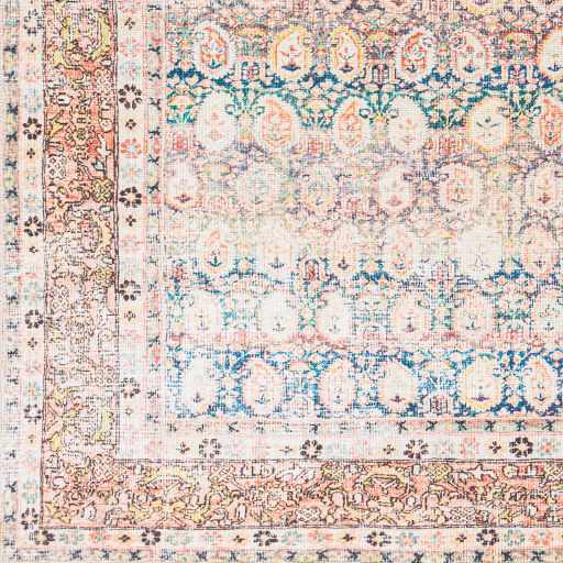 Rust Maligaya Distressed Washable Area Rug from PriceLows™