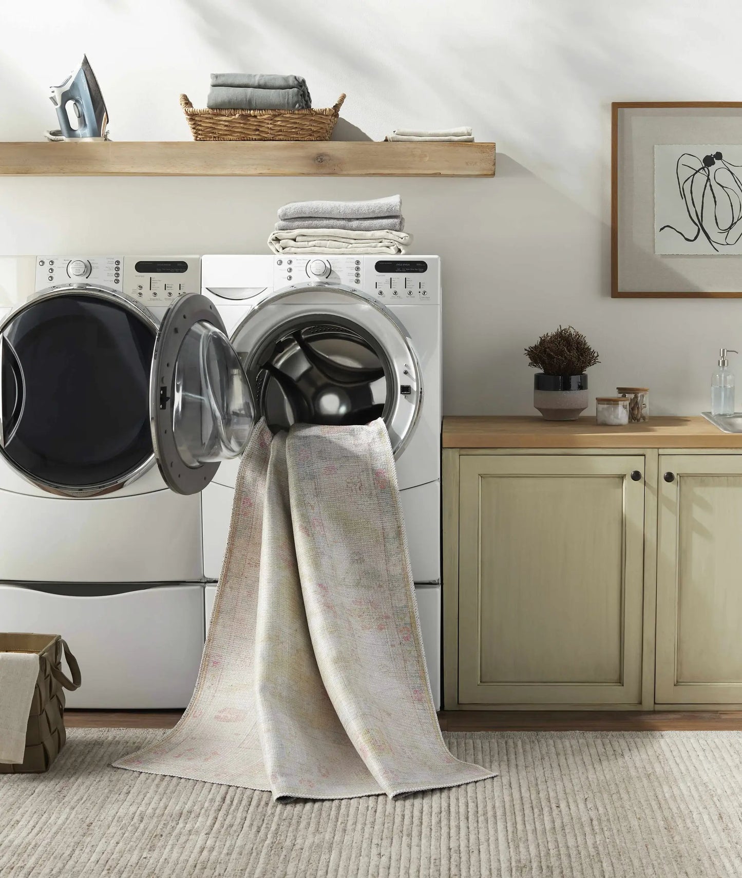 Bozkurt Distressed Washable Rug from PriceLows™