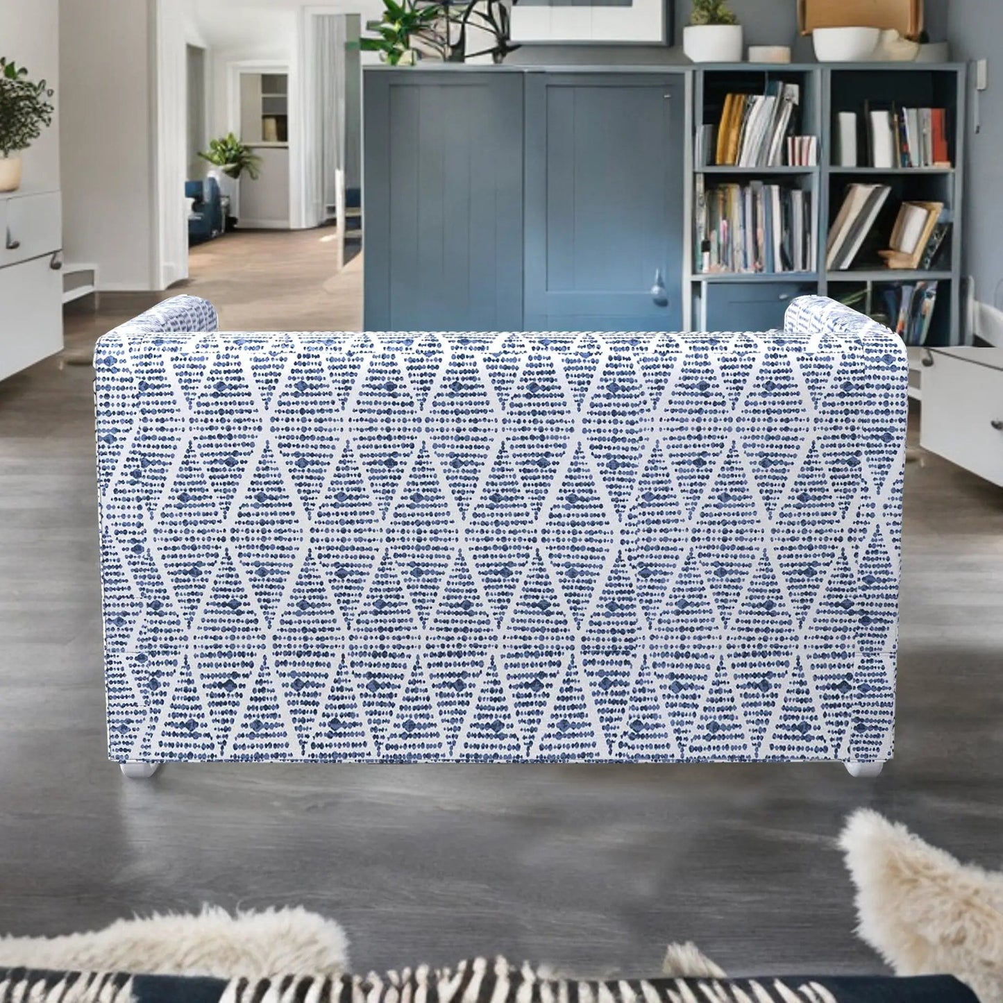 Boho Indigo Blue Slipcover – Compatible with IKEA Knopparp Sofa (3-Seater) from PriceLows™