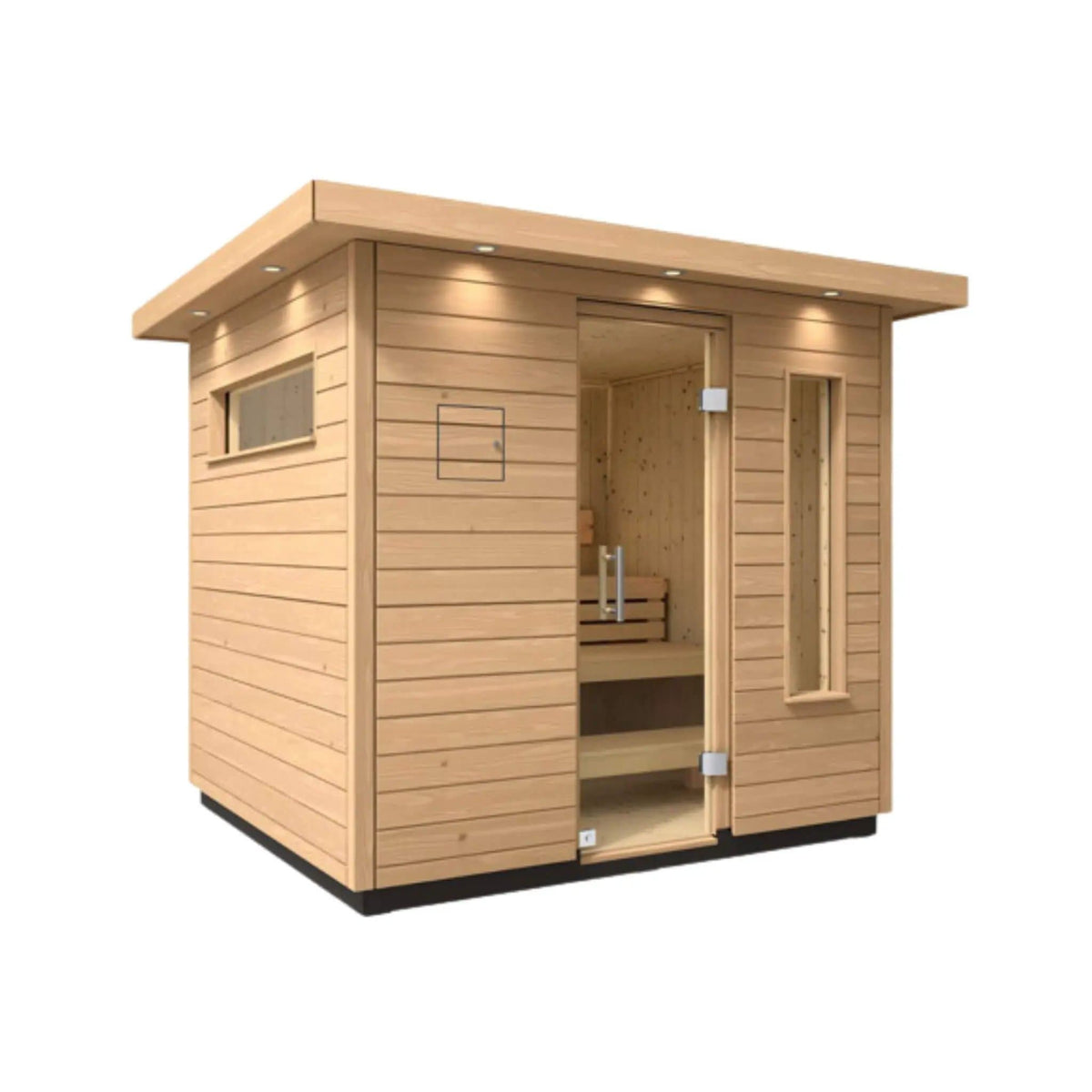 Kohler C2 Outdoor Douglas Fir Scandinavian Spruce Sauna Kit | Wood | Outdoor Living Use | Outdoor Living