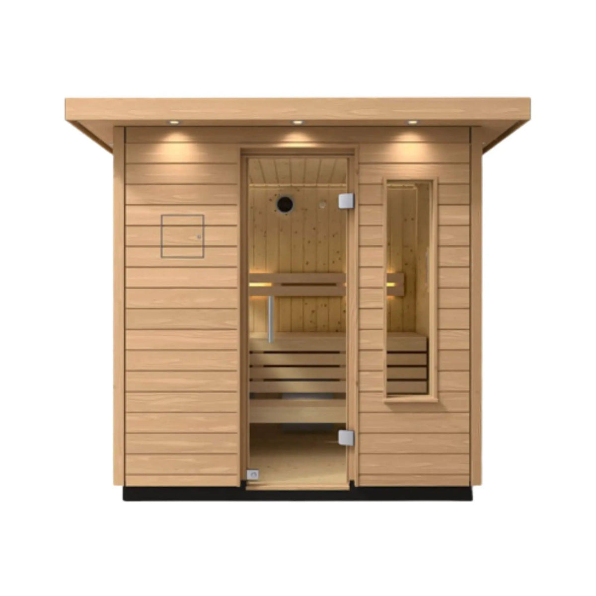 Kohler C2 Outdoor Douglas Fir Scandinavian Spruce Sauna Kit | Wood | Outdoor Living Use | Outdoor Living