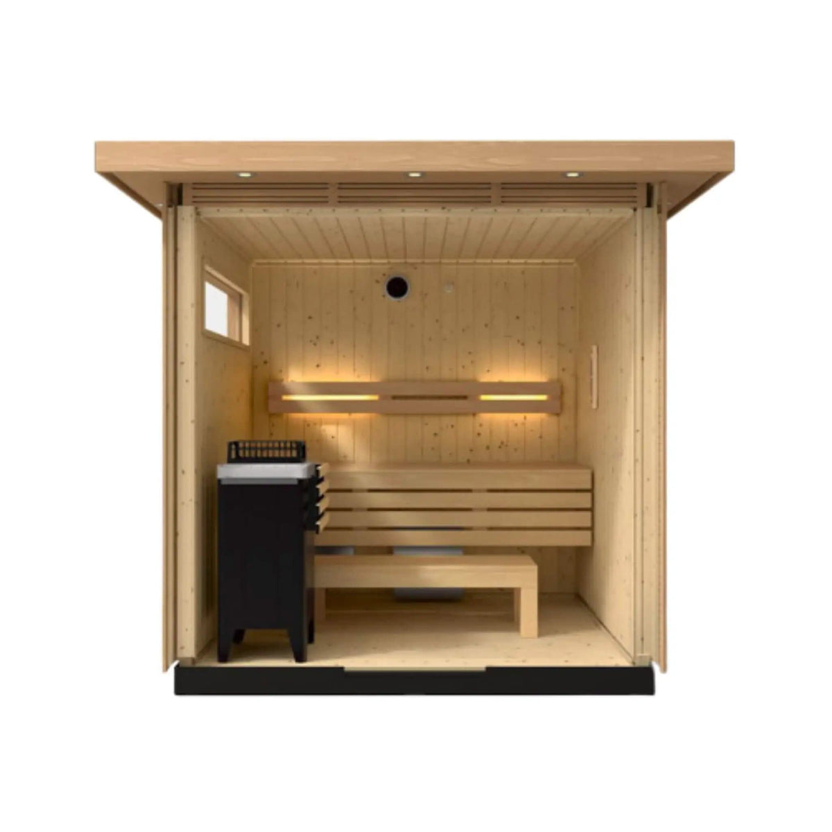 Kohler C2 Outdoor Douglas Fir Scandinavian Spruce Sauna Kit | Wood | Outdoor Living Use | Outdoor Living