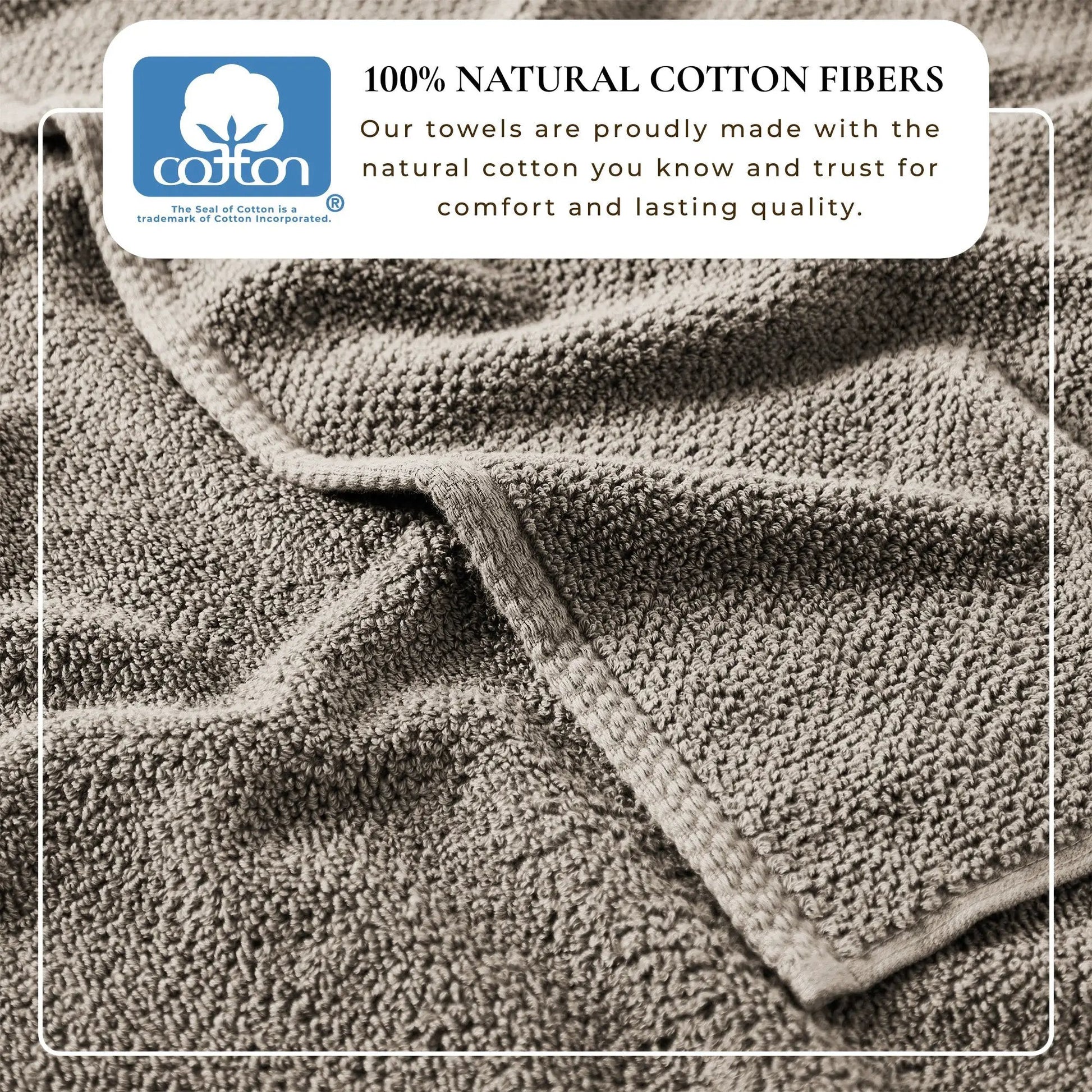 Cotton Textured Bath Towel Set - Acacia Collection from PriceLows™