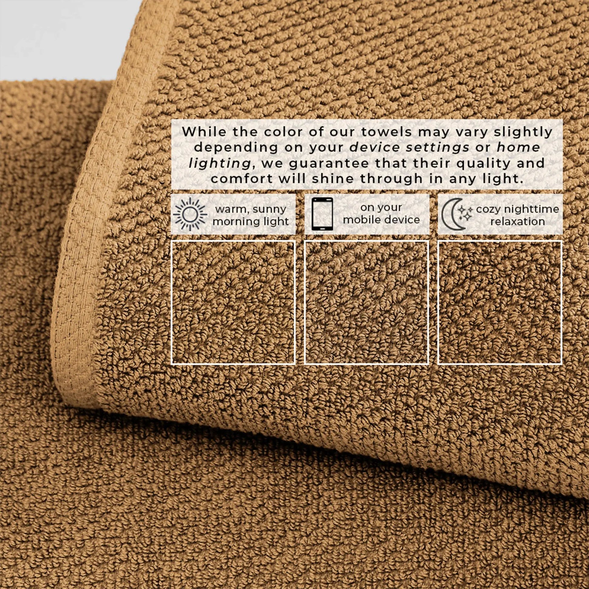Cotton Textured Bath Towel Set - Acacia Collection from PriceLows™