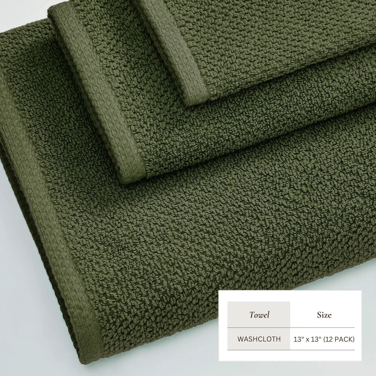 Cotton Textured Bath Towel Set - Acacia Collection from PriceLows™