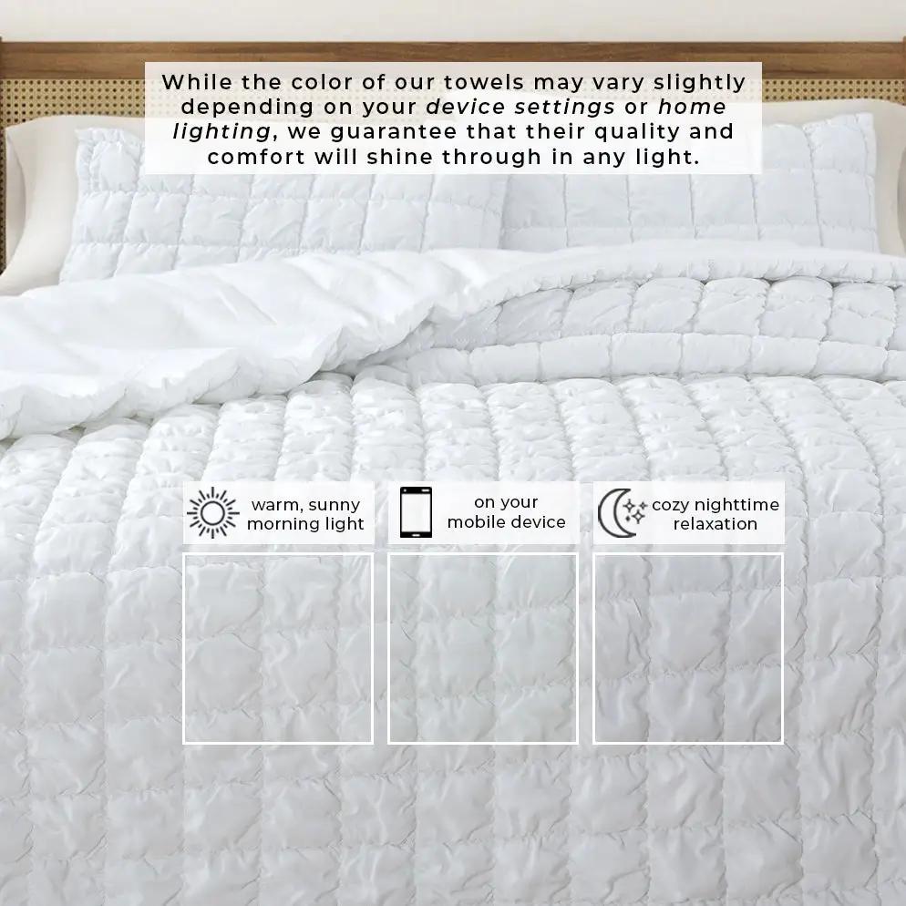 Puff Marshmallow Texture Quilt Set - Marshmallow Collection from PriceLows™