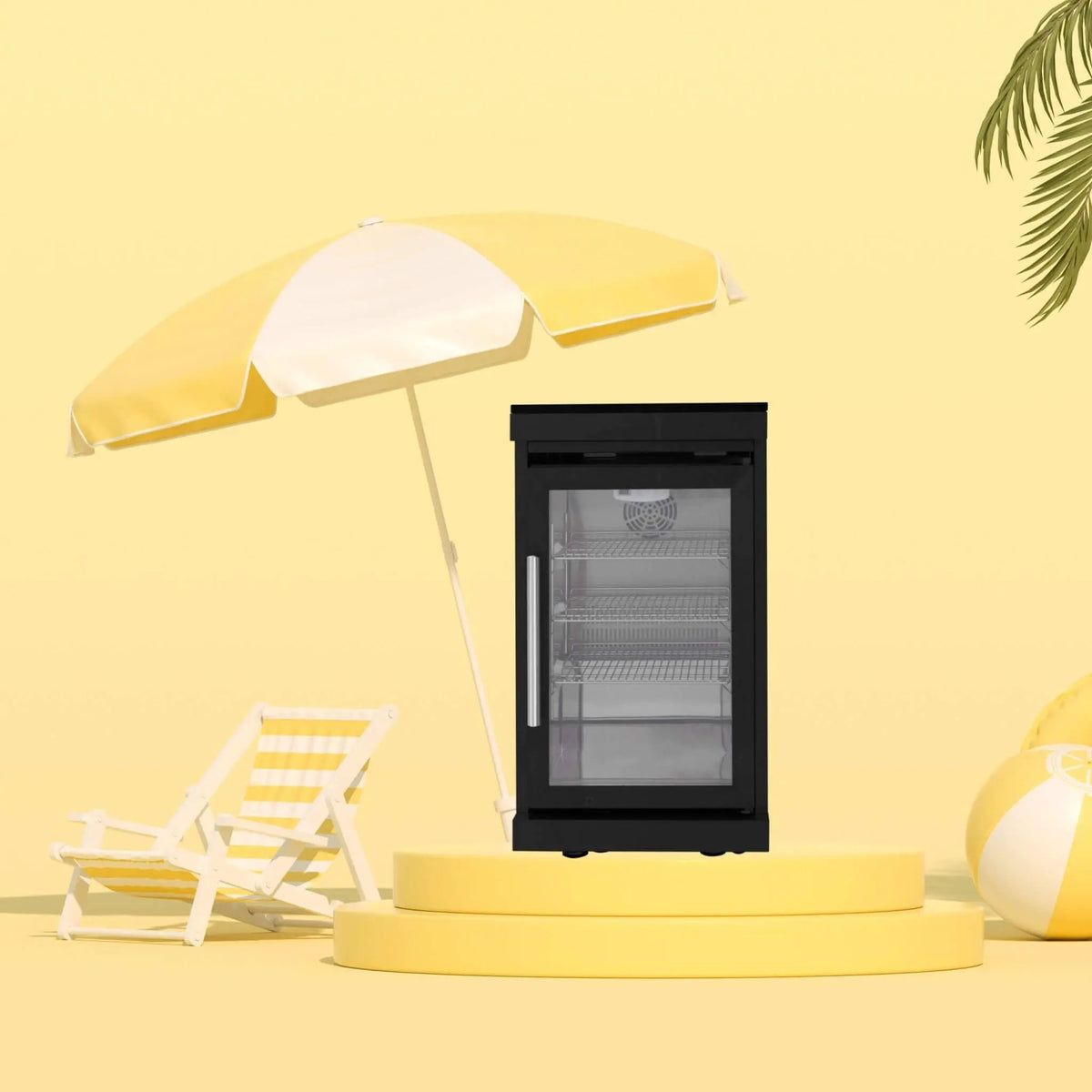 Outdoor Kitchen Beverage Fridge | 68L Stainless Steel | Undercounter Single Door | High-Efficiency Compressor