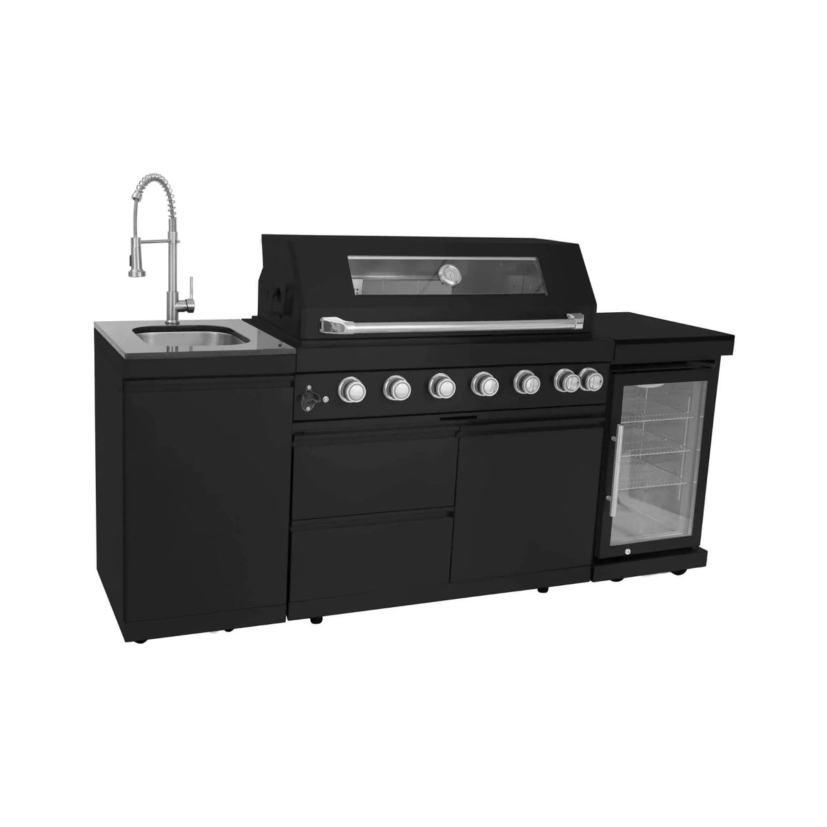 Outdoor Kitchen Beverage Fridge | 68L Stainless Steel | Undercounter Single Door | High-Efficiency Compressor