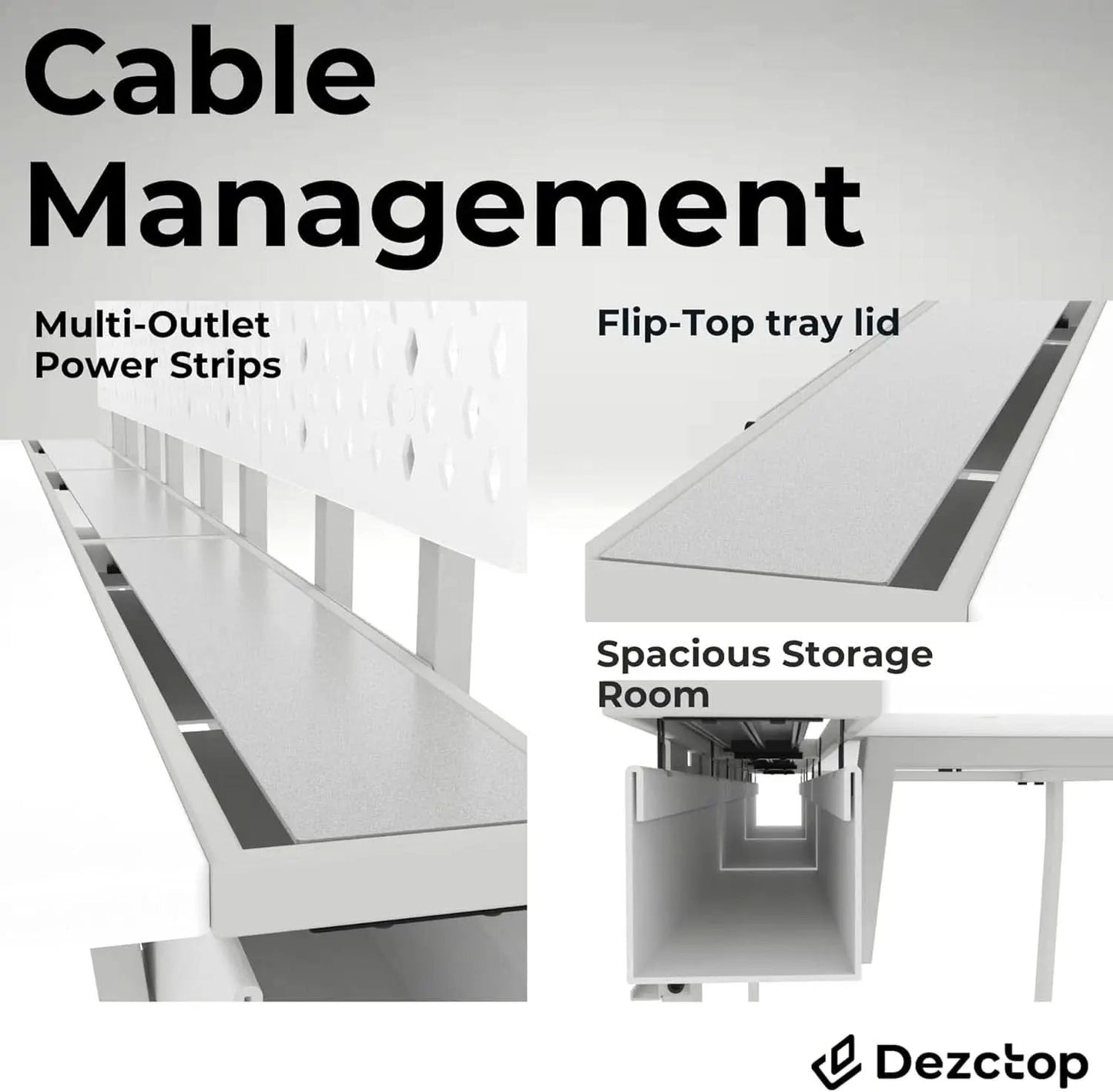 Large Gaming Desk with Pegboard and Cable Management from PriceLows™
