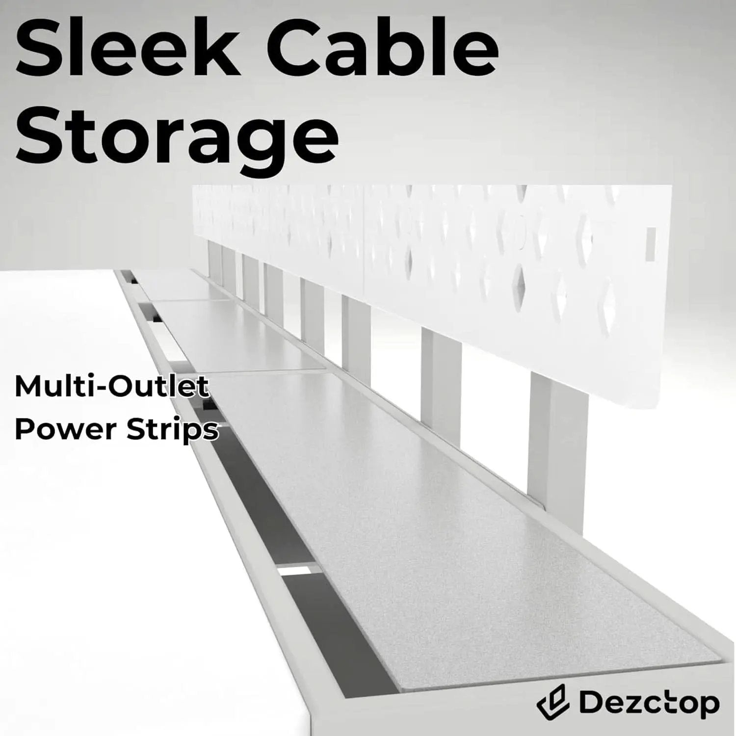 Large Gaming Desk with Pegboard and Cable Management from PriceLows™