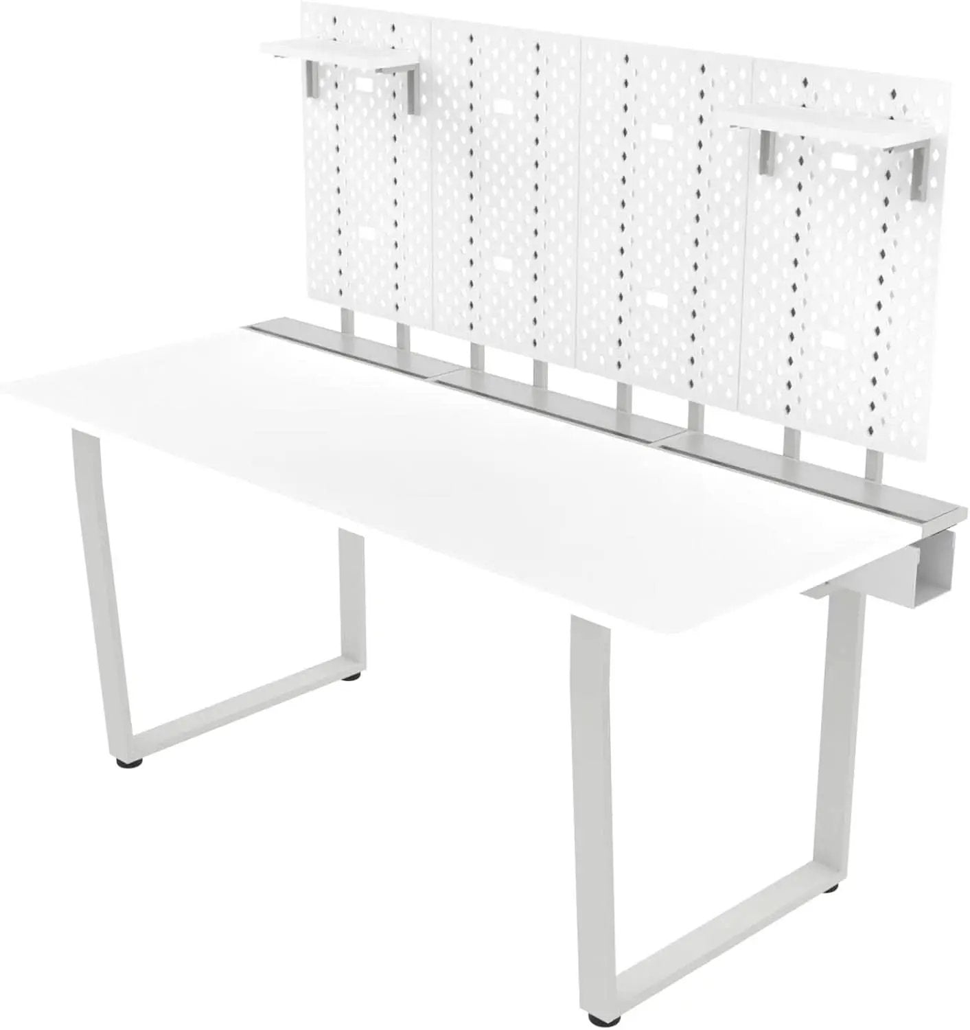 Large Gaming Desk with Pegboard and Cable Management from PriceLows™