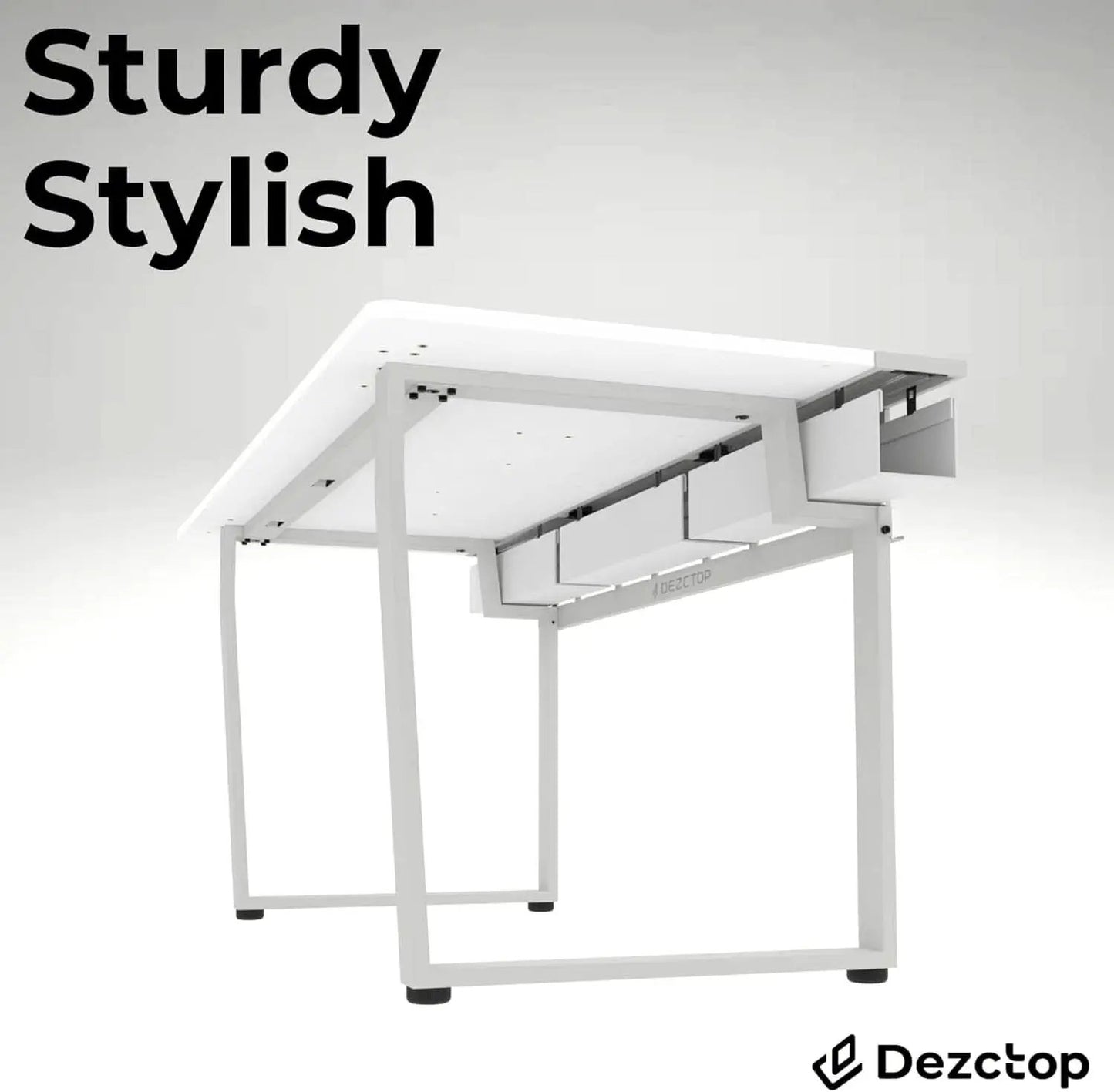 Large Gaming Desk with Pegboard and Cable Management from PriceLows™