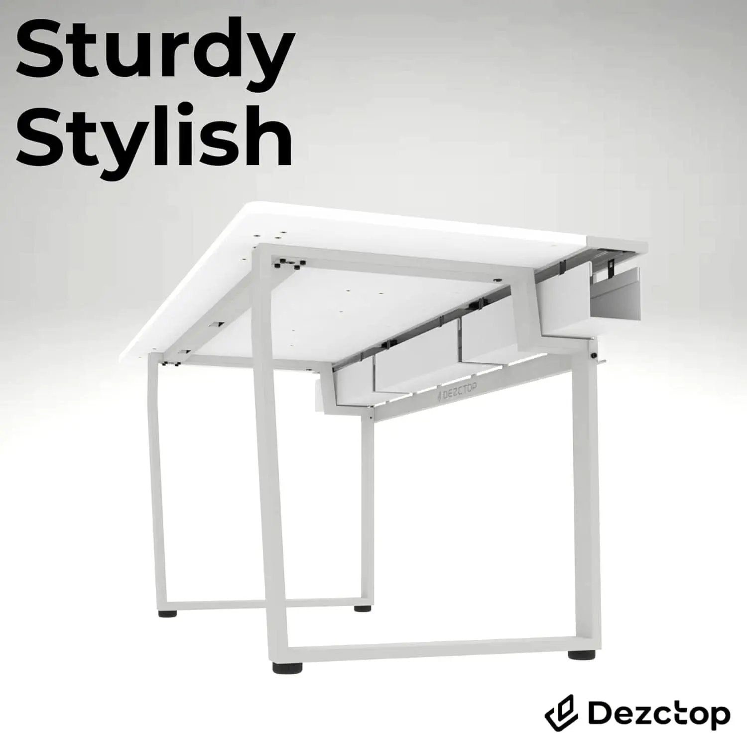 Large Gaming Desk with Pegboard and Cable Management from PriceLows™