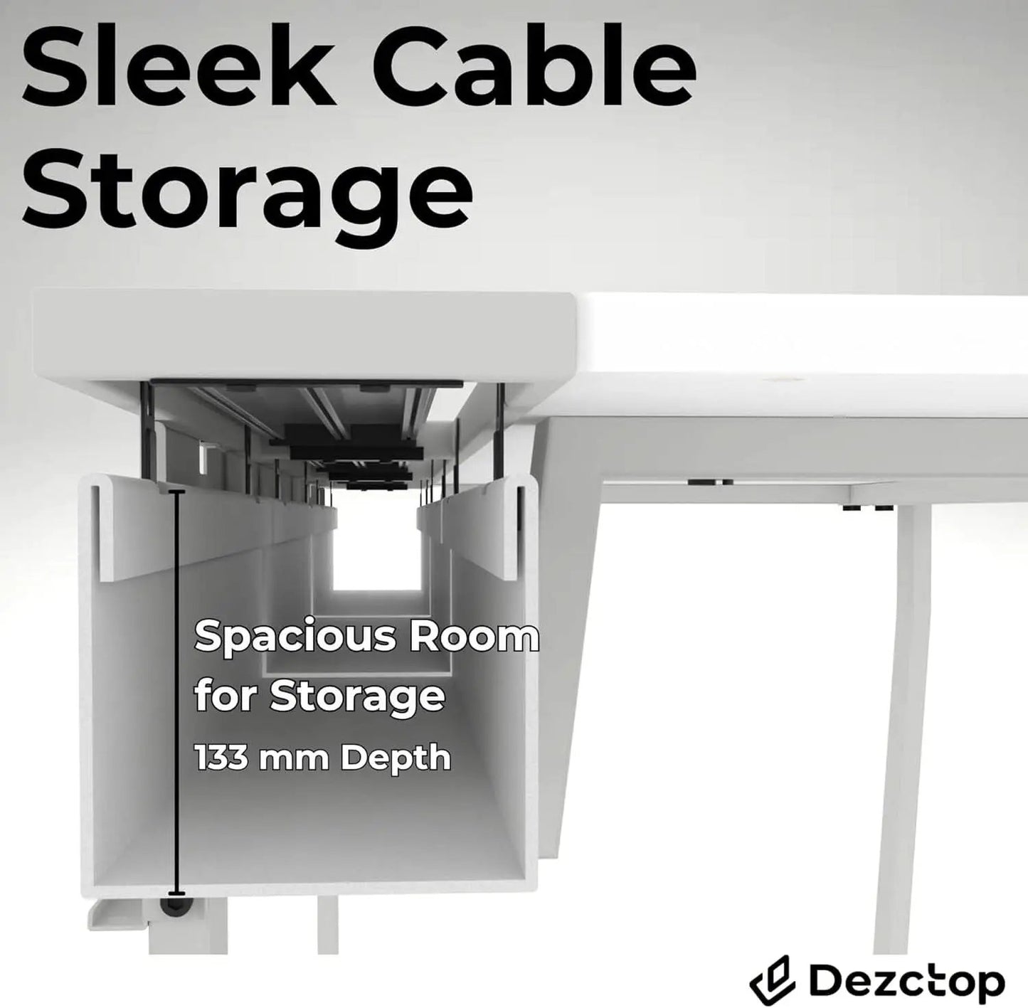 Large Gaming Desk with Pegboard and Cable Management from PriceLows™