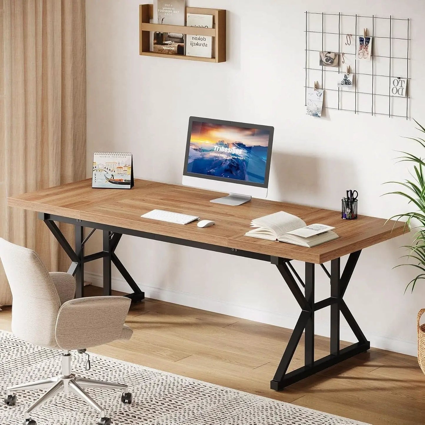 Large Industrial Executive Desk for Home Office Use from PriceLows™