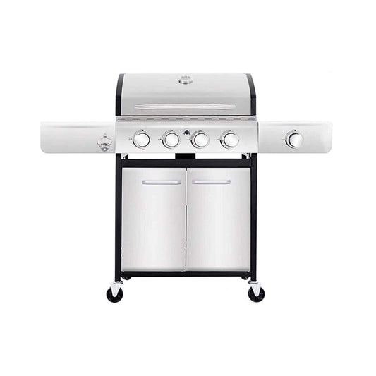 Large Outdoor 42K BTU BBQ Stainless Steel Propane Gas Grill With 4 Burners | 4-Burner | Stainless Steel | Outdoor Grill