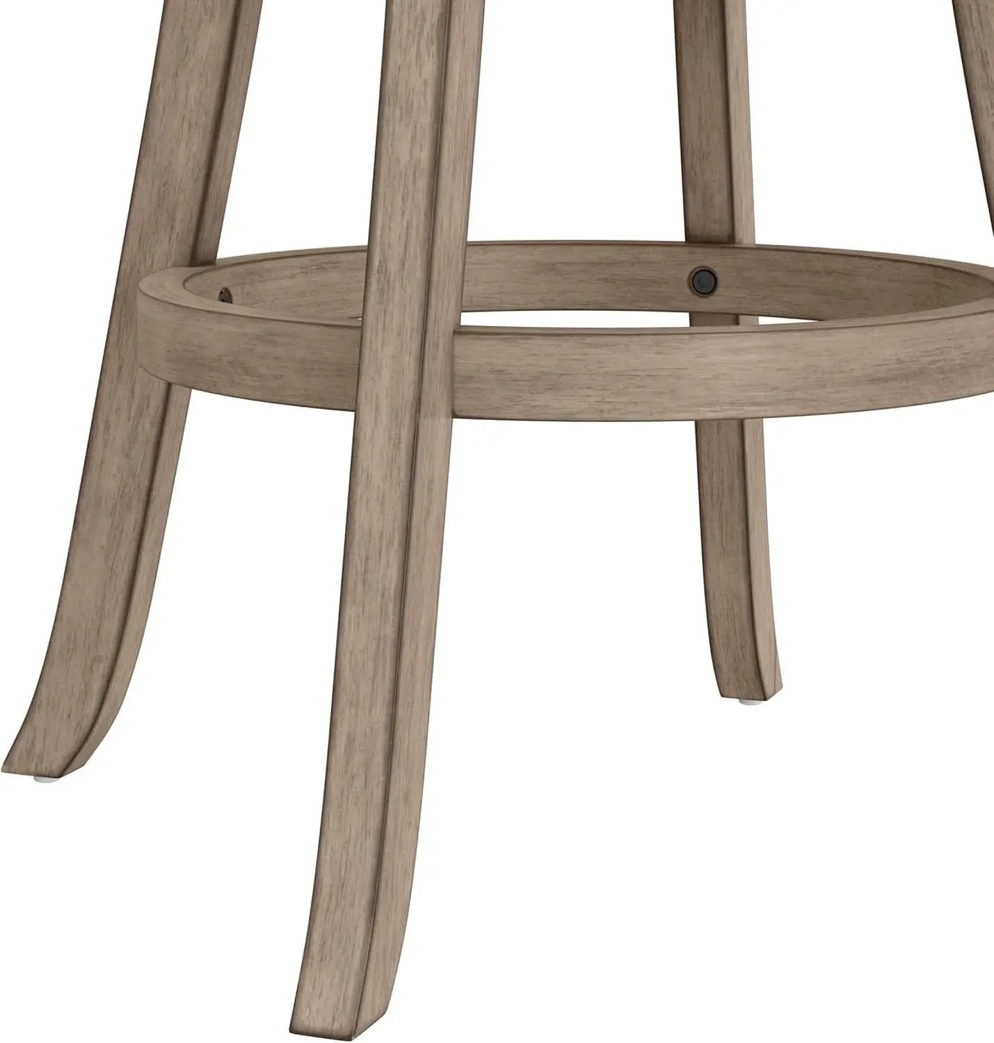 Laymon Modern Wood Bar Height Swivel Stool Gray Brown from PriceLows™