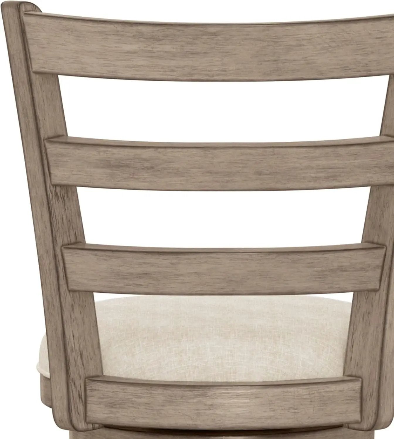 Laymon Modern Wood Bar Height Swivel Stool Gray Brown from PriceLows™