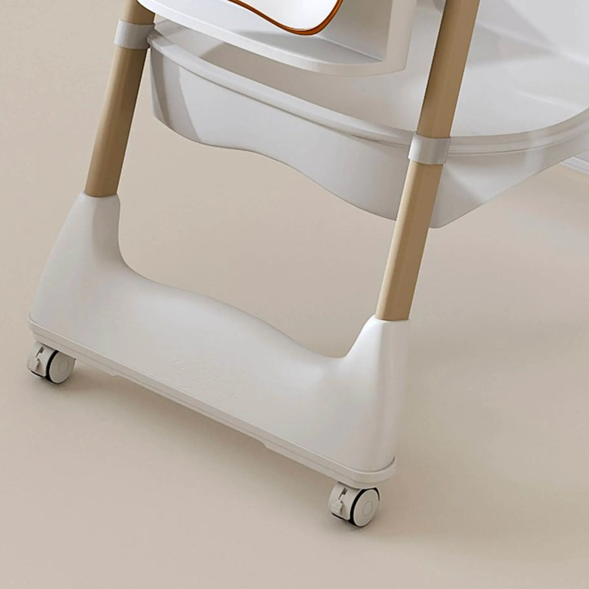 Baby High Chair | 5 Height Settings | Dual Layer Tray | White