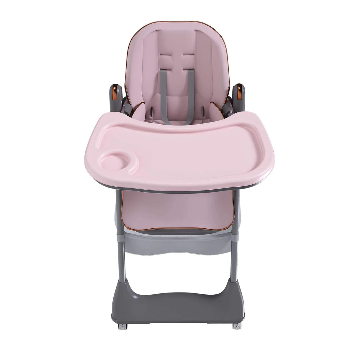 Adjustable Baby High Chair | 5 Height Settings | Detachable Tray | Pink