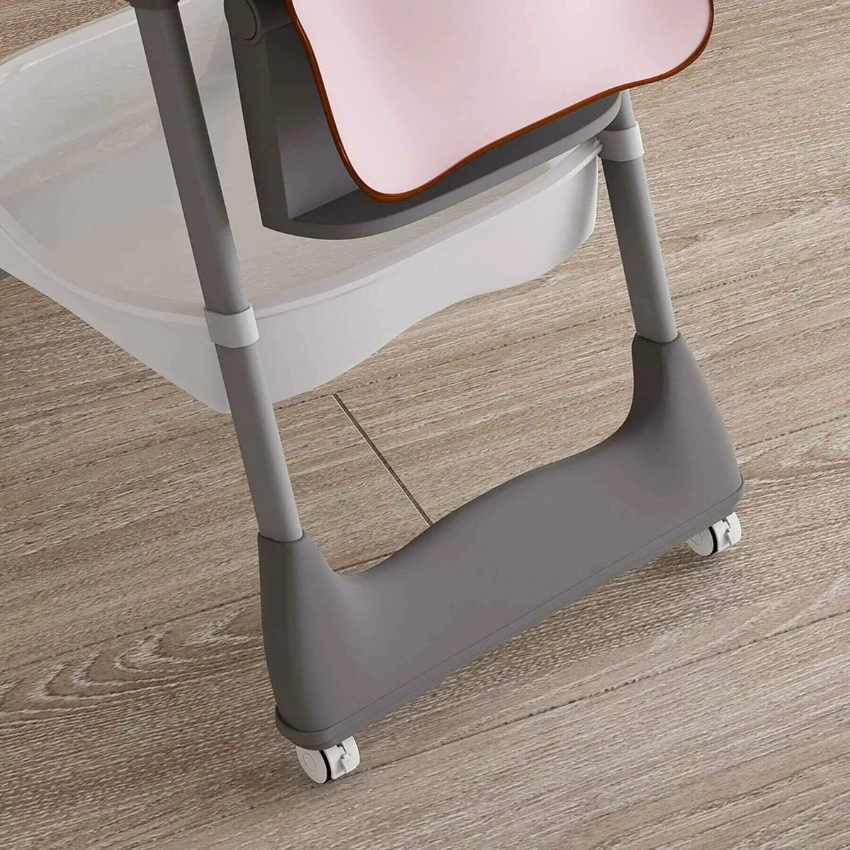 Adjustable Baby High Chair | 5 Height Settings | Detachable Tray | Pink