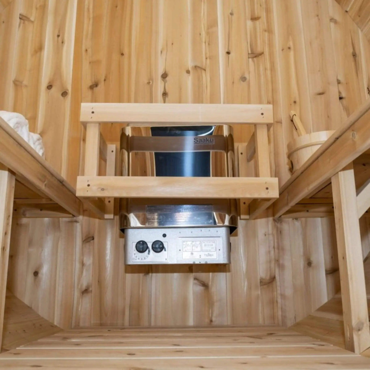Dundalk Leisurecraft 84 Inch 4 Person Canadian Timber Harmony Barrel Sauna With | 84 Inch | 4-Person | Outdoor Living