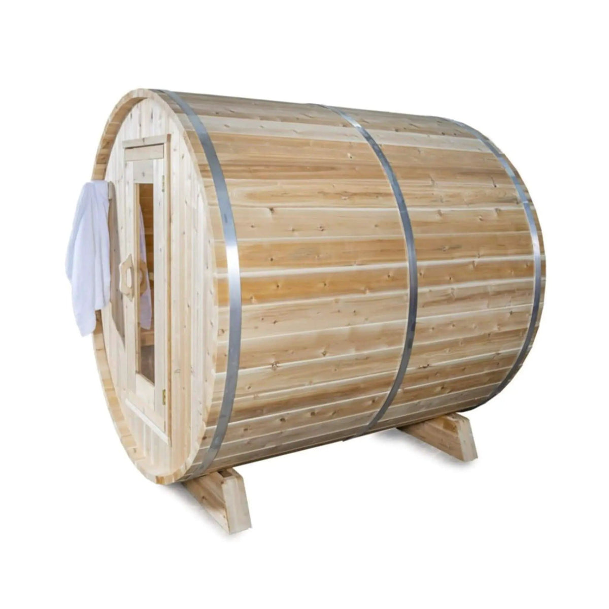 Dundalk Leisurecraft 84 Inch 4 Person Canadian Timber Harmony Barrel Sauna With | 84 Inch | 4-Person | Outdoor Living