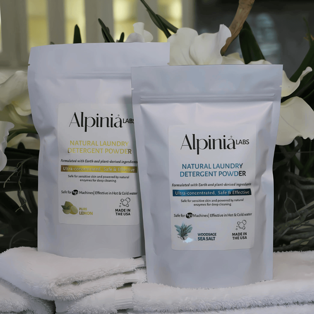 Bright & Balanced Laundry Bundle - Pure Lemon + Woodsage Sea Salt | Laundry Detergent | Home Use | Home