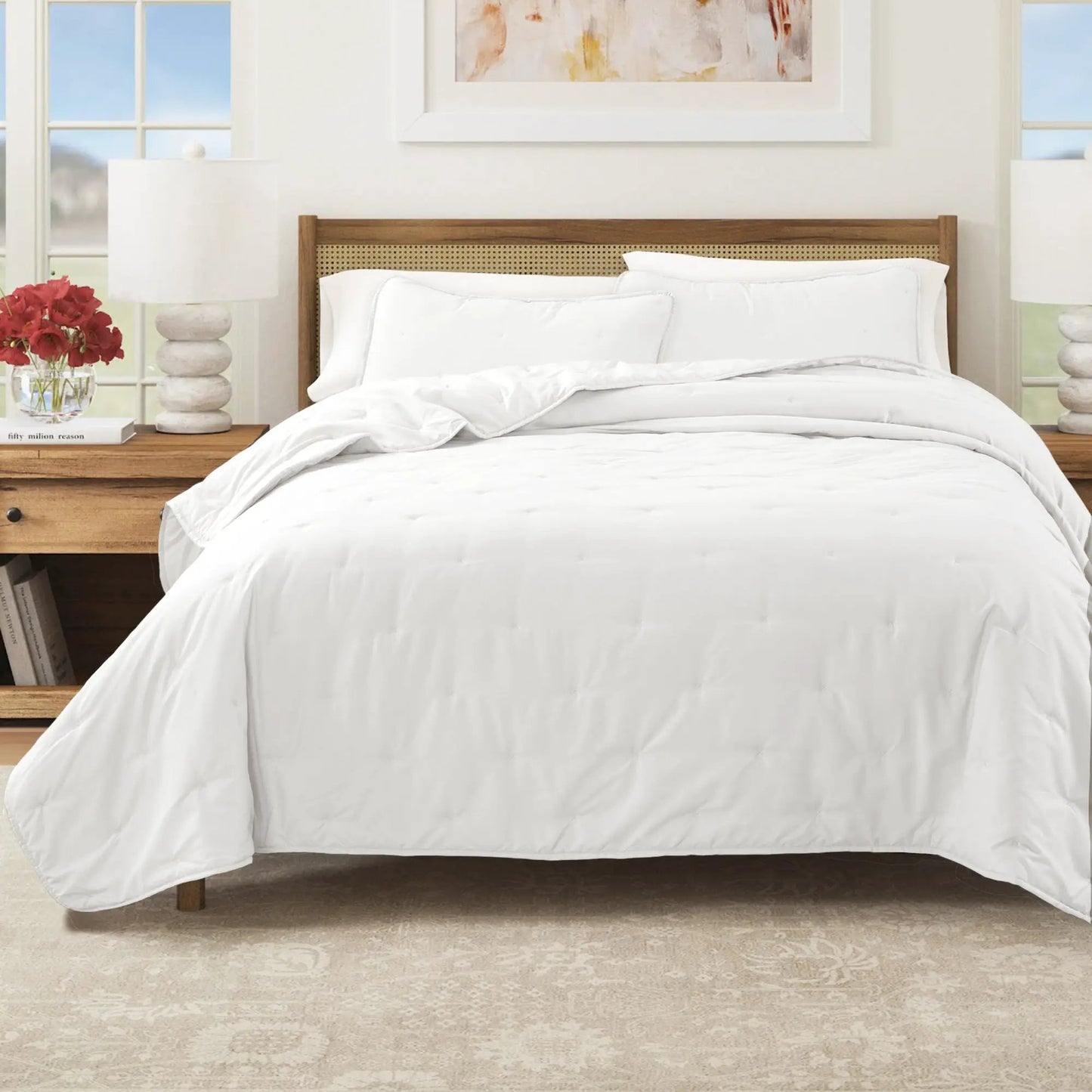 Dot Stitched Quilt Set - Dot-Hemmed Collection from PriceLows™