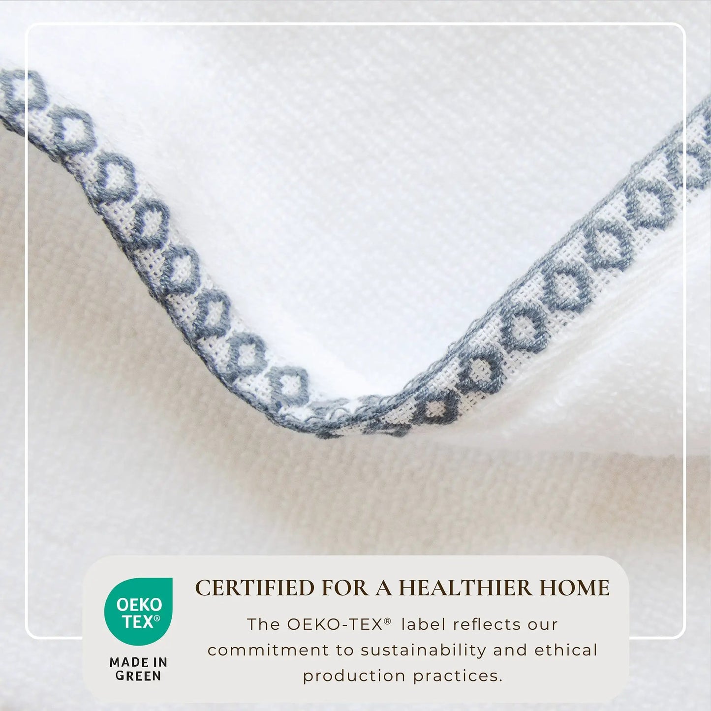 Cotton Border-Stitched 6-Piece Towel Set - Valery Collection from PriceLows™