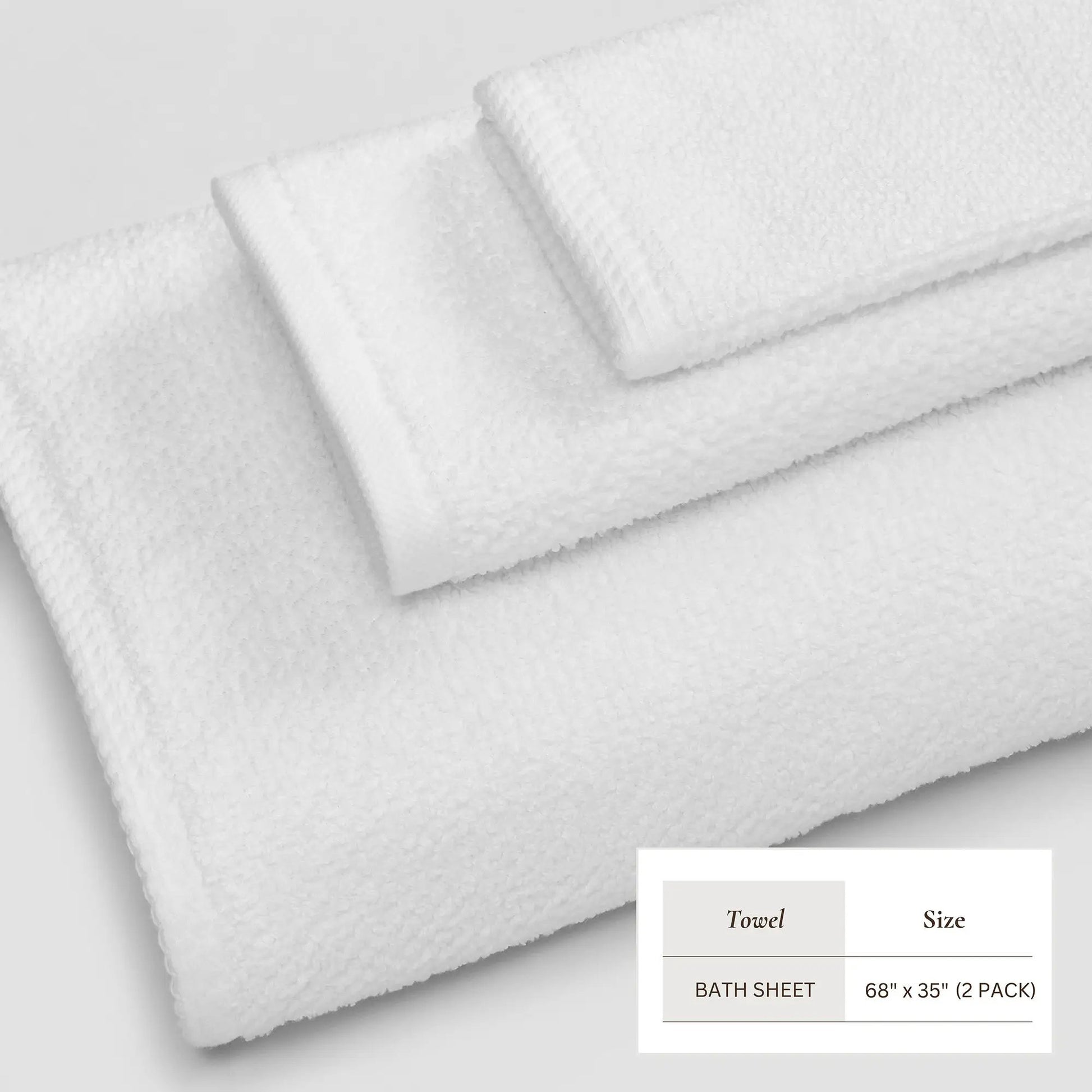 Cotton Textured Bath Towel Set - Acacia Collection from PriceLows™