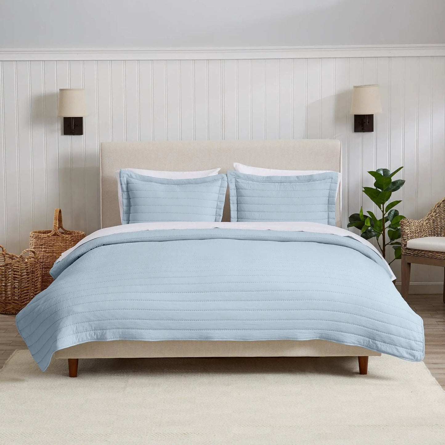 Solid Striped Quilt - Virginia Collection from PriceLows™