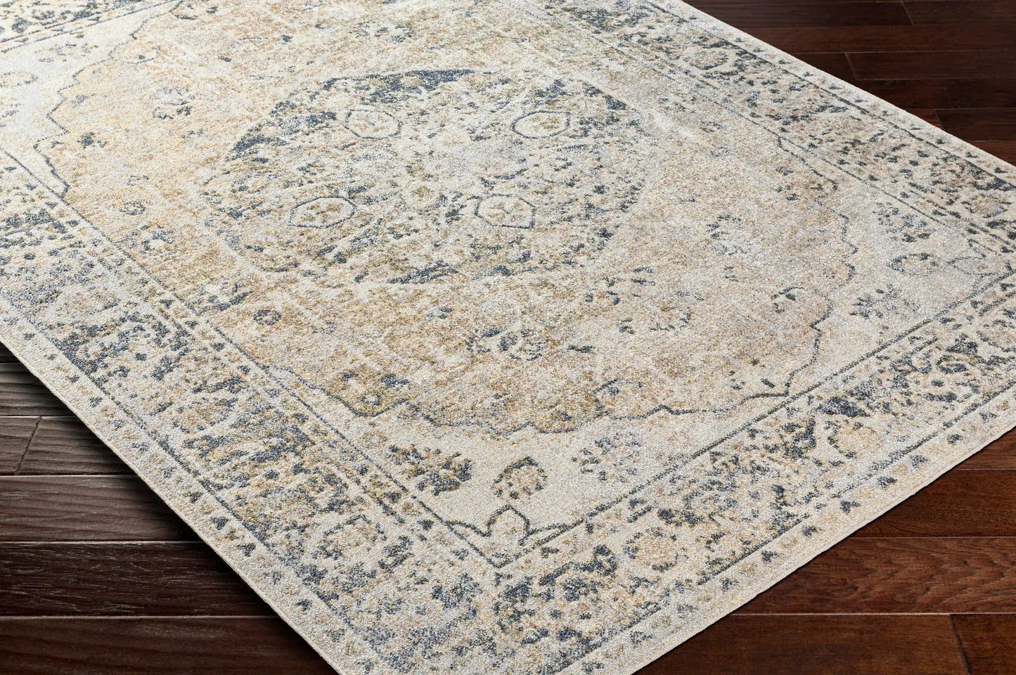Rudo Beige Washable Area Rug from PriceLows™