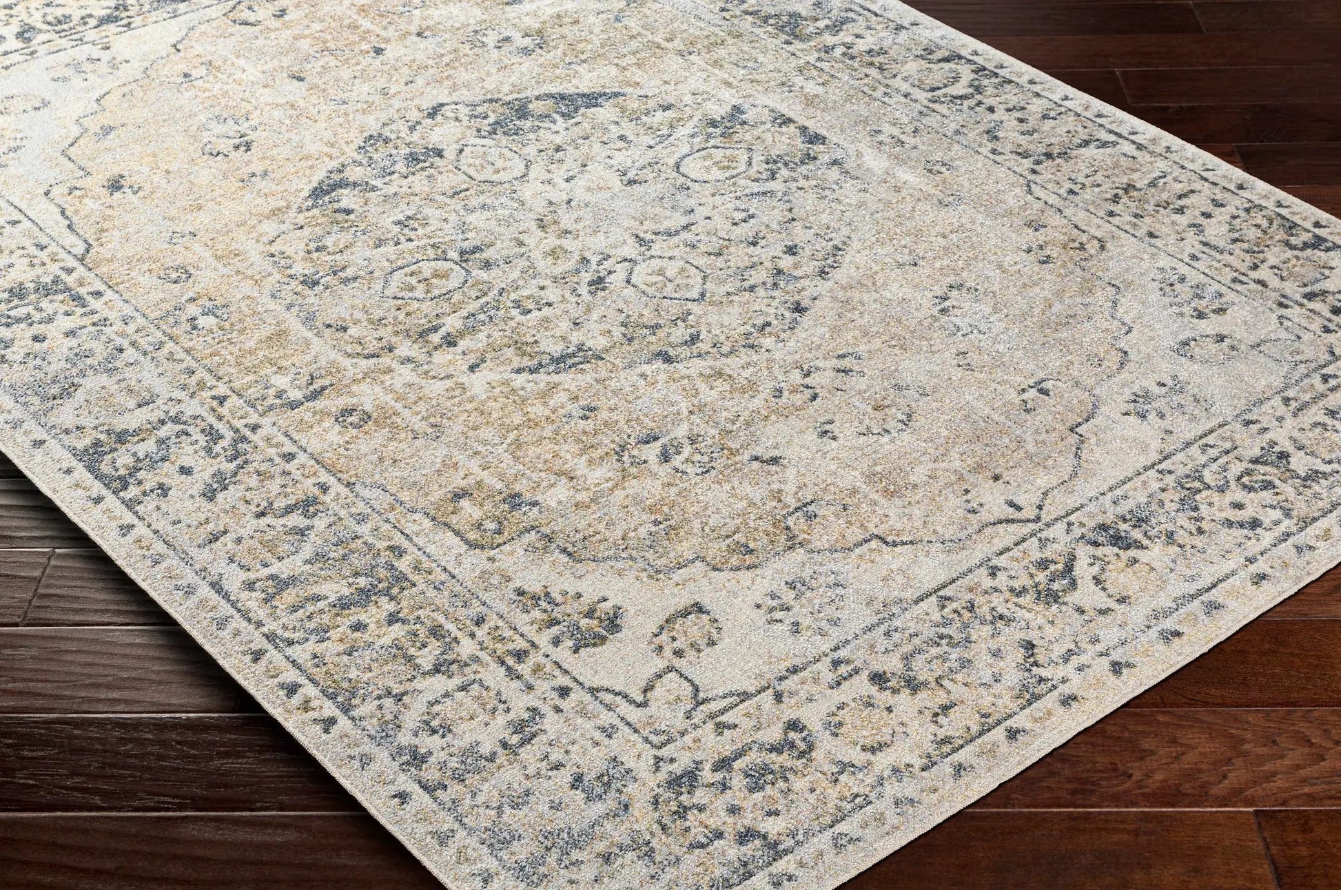Rudo Beige Washable Area Rug from PriceLows™