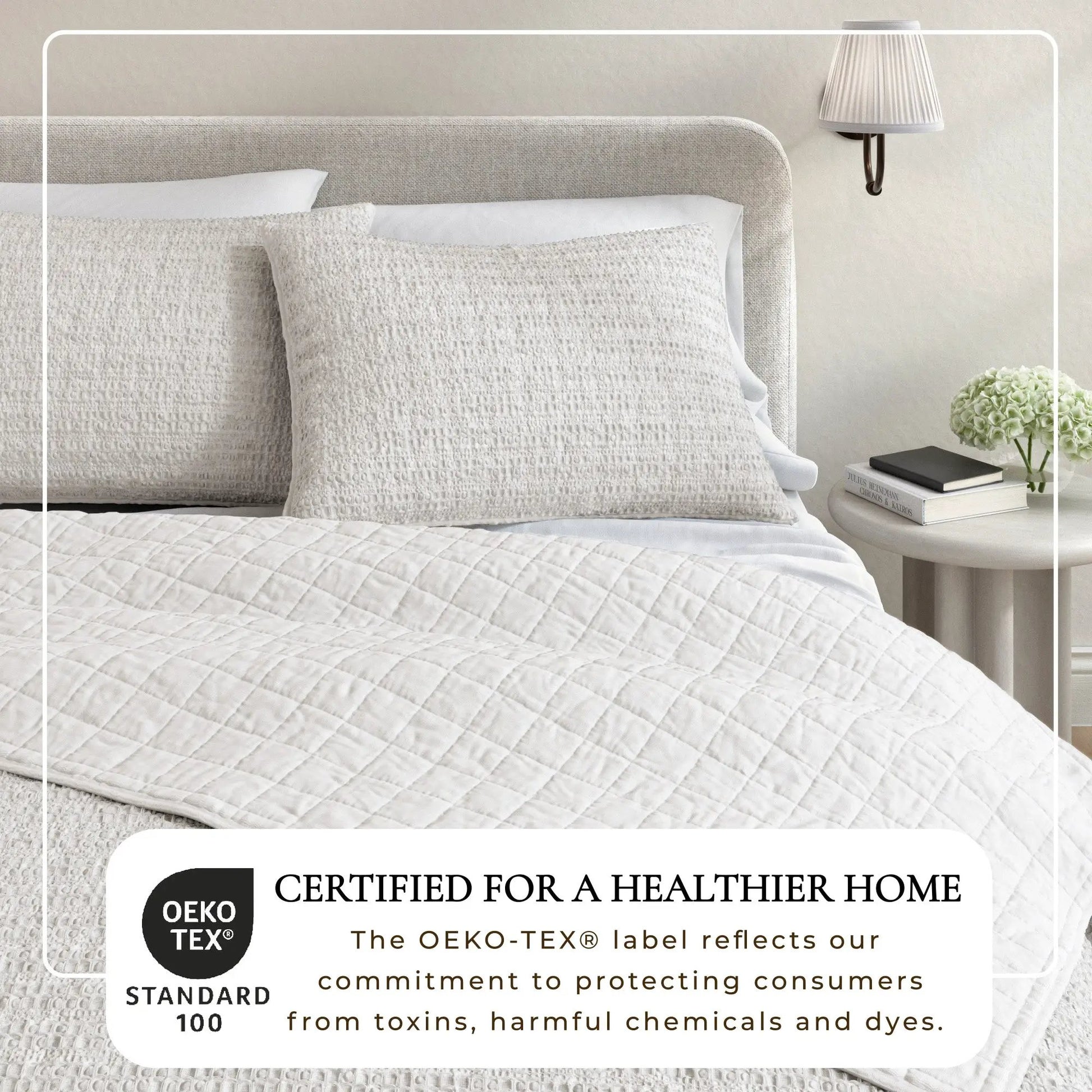 100% Cotton Honeycomb Waffle Garment Washed Quilt Set - Genevieve Collection from PriceLows™