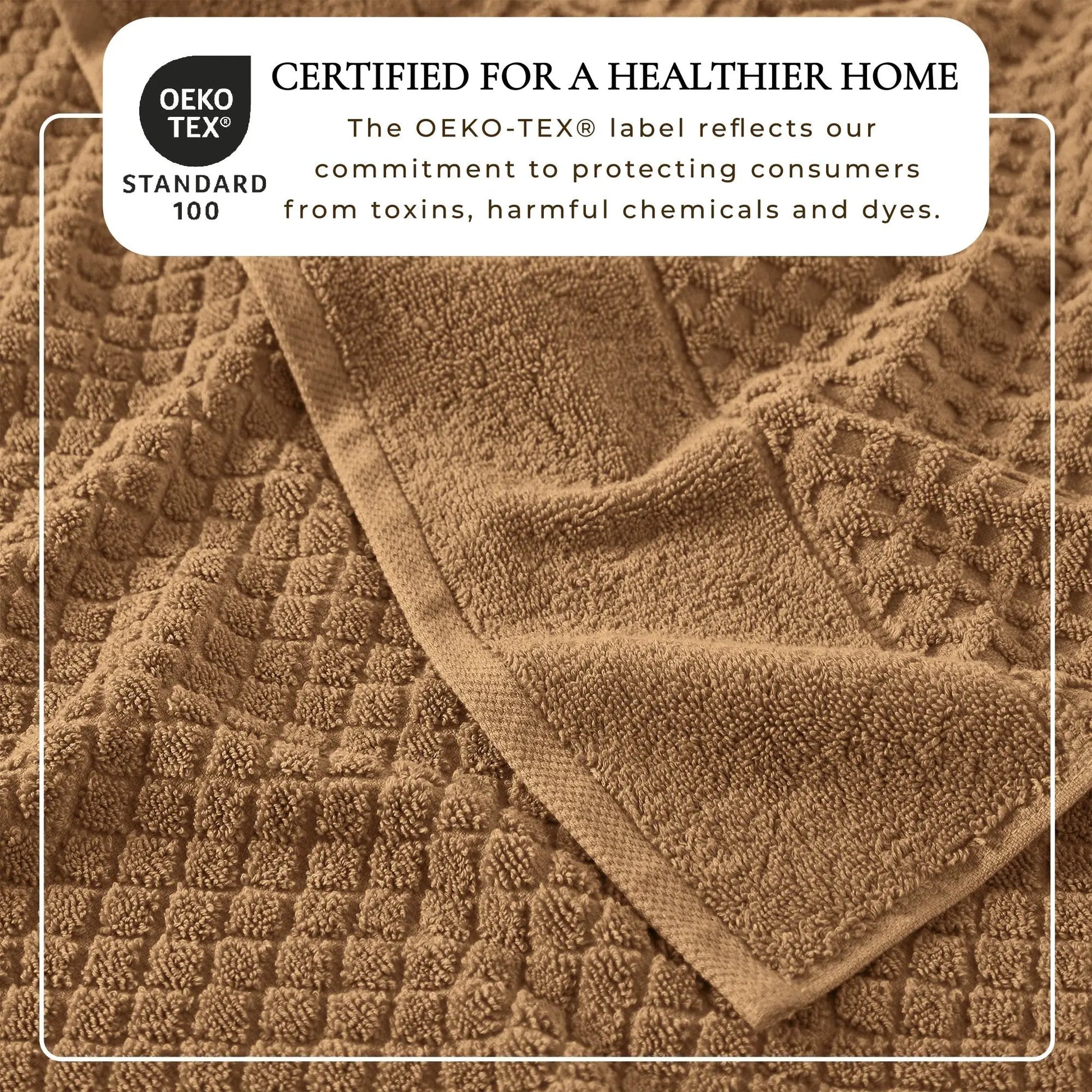 Cotton Diamond Waffle Weave Bath Towel Set - Grayson Collection from PriceLows™