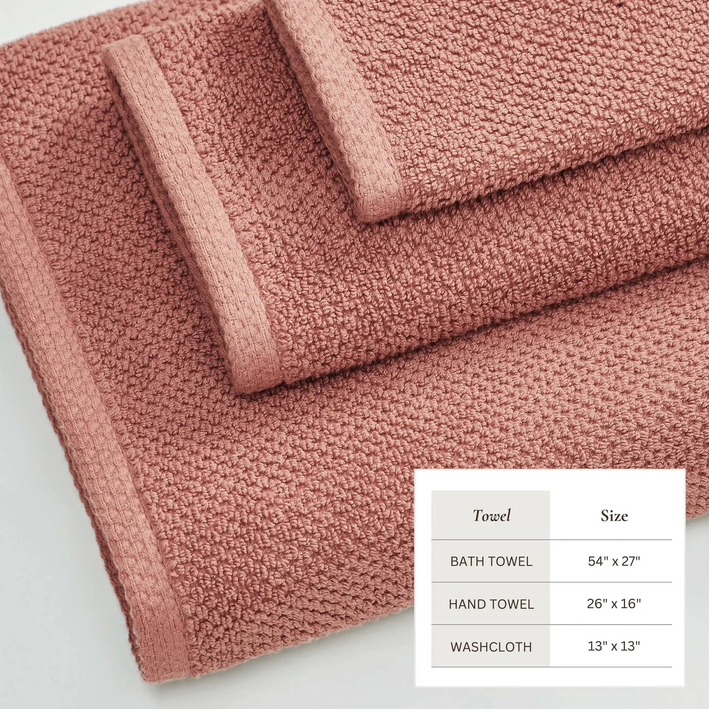 Cotton Textured Bath Towel Set - Acacia Collection from PriceLows™