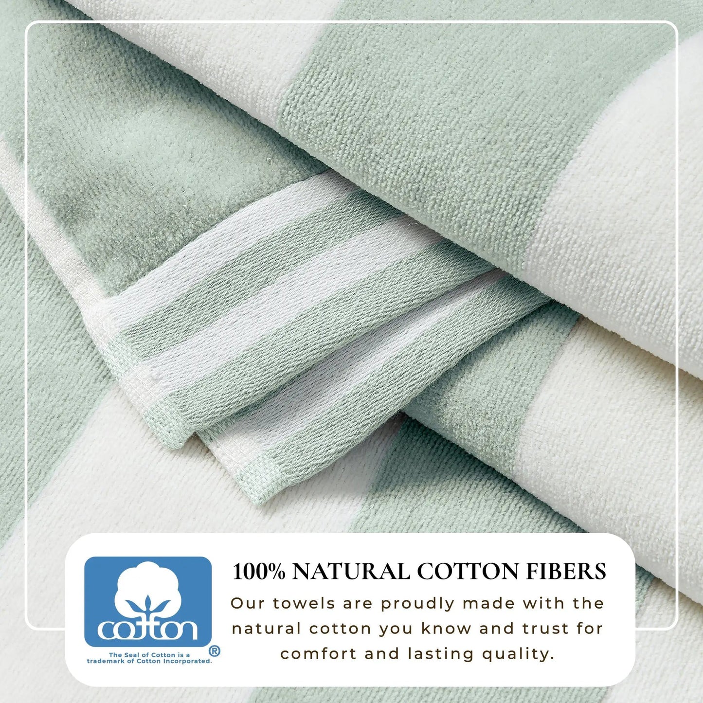 Striped Cabana Beach Towel - Edgartown Collection from PriceLows™