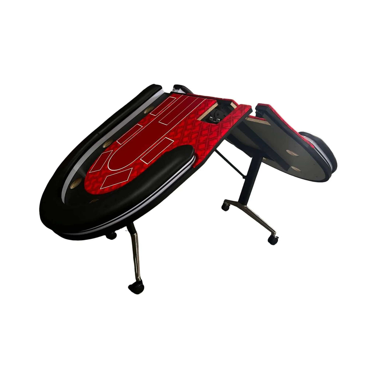 Foldable Poker Table | 94 Inch | 10 Players | LED Lights | Cup Holders