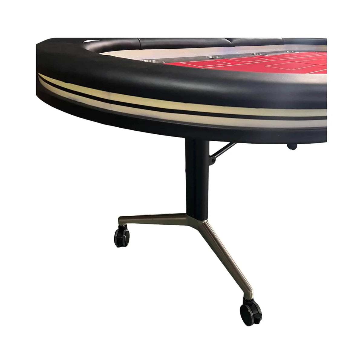 Foldable Poker Table | 94 Inch | 10 Players | LED Lights | Cup Holders
