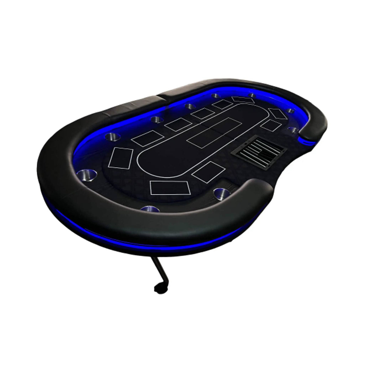 Foldable Poker Table | 94 Inch | 10 Players | LED Lights | Cup Holders