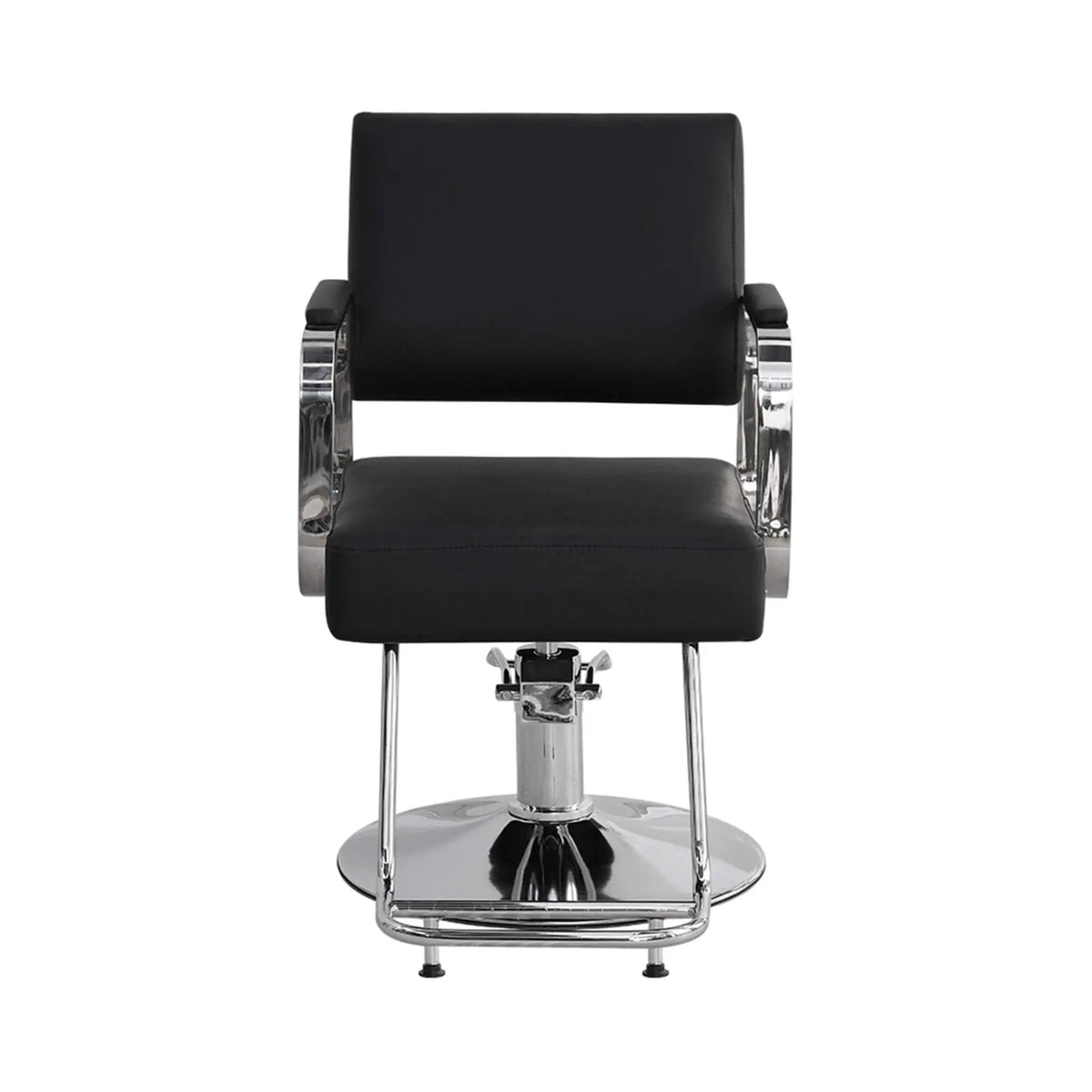 Height-Adjustable Barber Chair | 360-Degree Swivel | Reclining Backrest | Durable Steel Frame