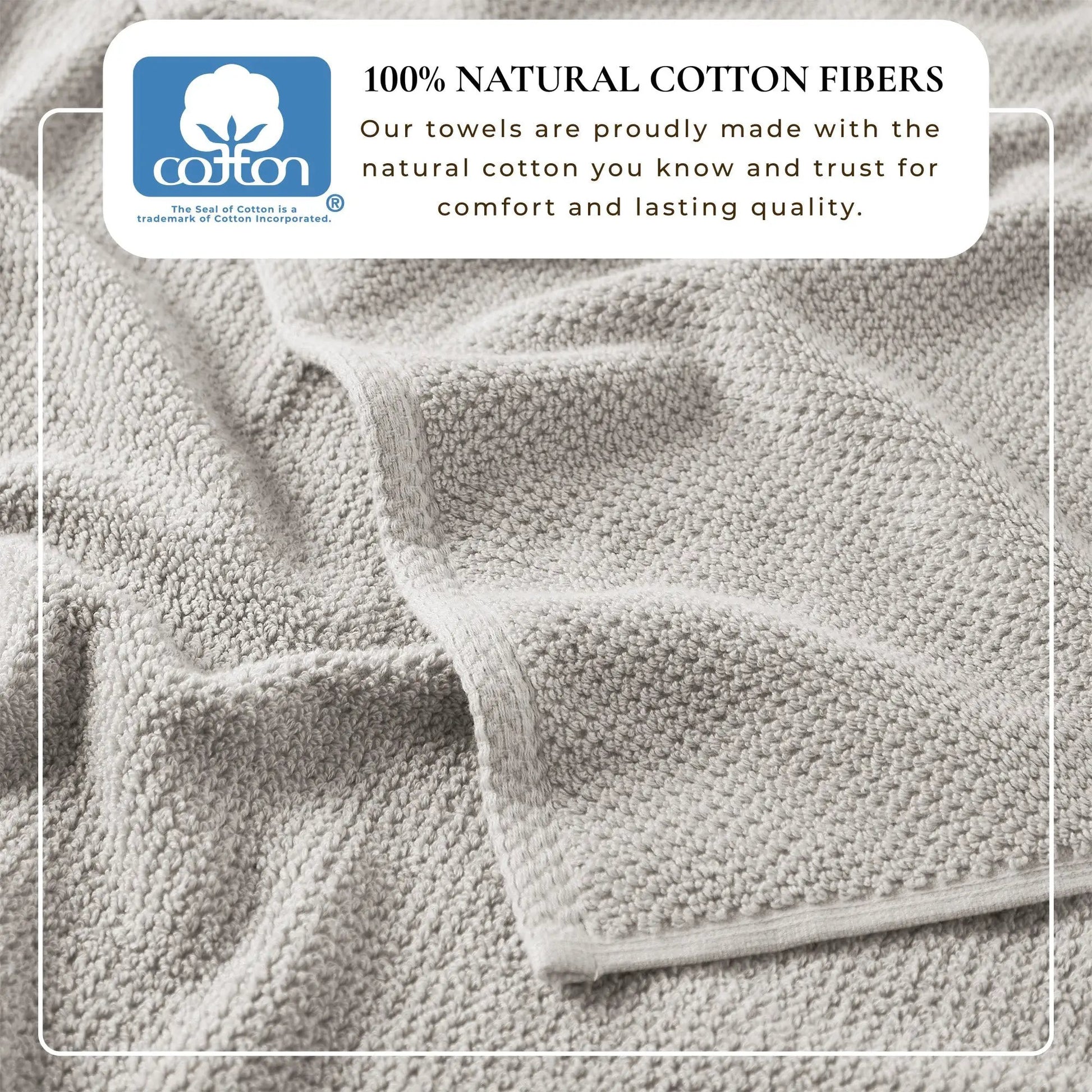 Cotton Textured Bath Towel Set - Acacia Collection from PriceLows™