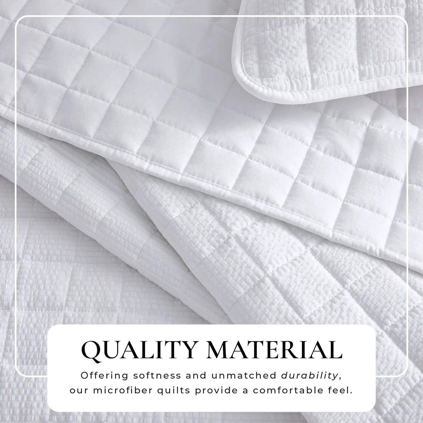 Box-Stitched Seersucker Quilt Set - Seersucker Collection from PriceLows™
