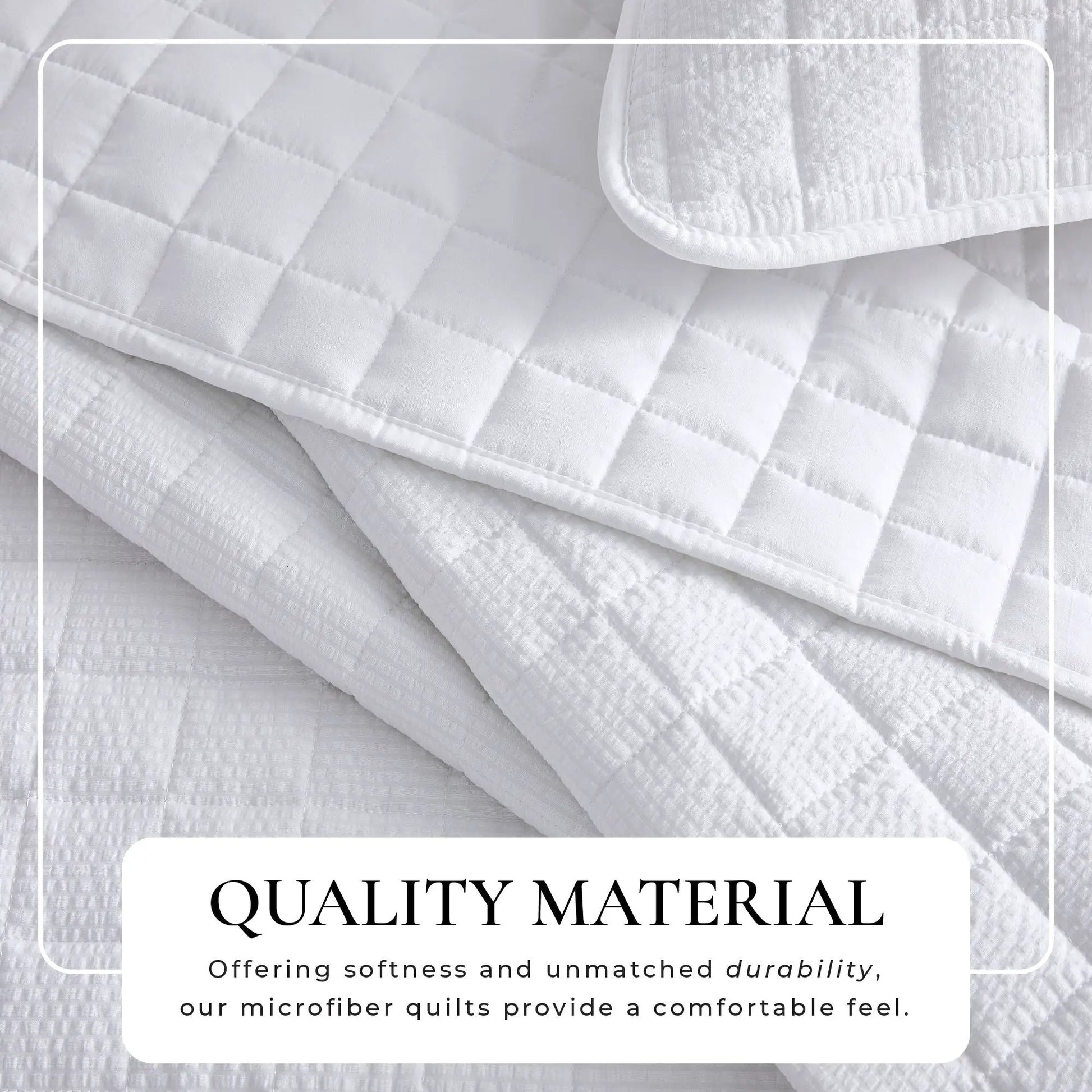 Box-Stitched Seersucker Quilt Set - Seersucker Collection from PriceLows™